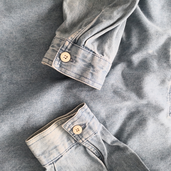 Authentic Stussy Denim Hoodie Anorak Jacket - Picture 6 of 13